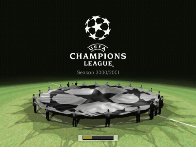 UEFA Champions League Season 2000/2001 title screen for Playstation
